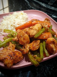 Una foto de Pollo estilo oriental