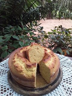 Una foto de Torta de manzana y canela
