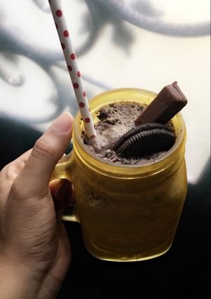 صورة لوصفة ميلك شيك الاوريو 🍁