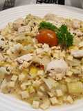 One pot de crozets aux endives et poulet