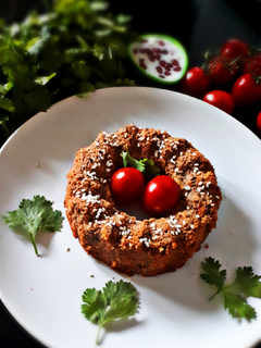 A picture of Left over dal besan cake.