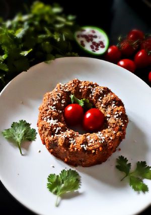 A picture of Left over dal besan cake.