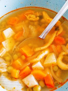 Friss, zöldborsó leves 💚 recept fotója