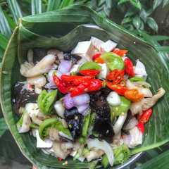 A picture of Pepes Tahu Jamur.