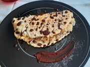 A picture of chocolate fillings