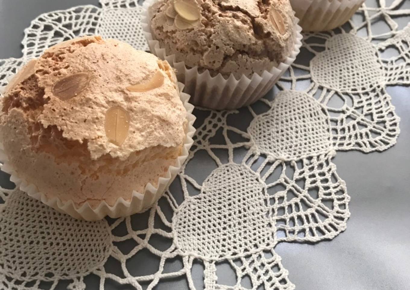 Suspiros de almendra, para Navidad (merengues)