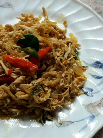 Resep Ayam suwir pedas manis, Lezat Sekali