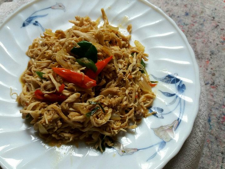 Resep Ayam suwir pedas manis, Lezat Sekali