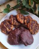 Galletas de Avena y Pasas con Baño de Chocolate