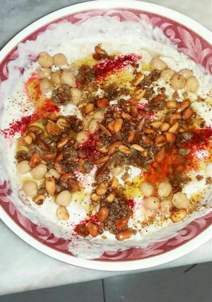 صورة لوصفة فتة الحمص