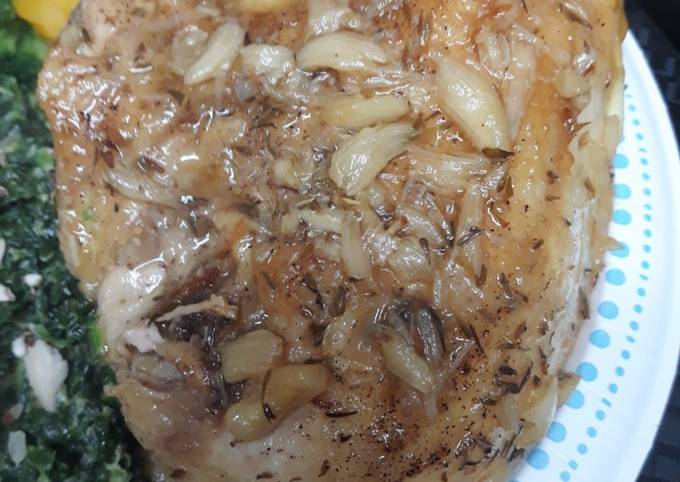 Easiest Way to Make favorite Norwegian Garlic Thyme Chicken