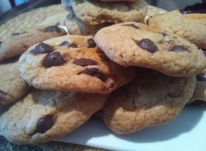 Una foto de Receta de galletas chocolate chips