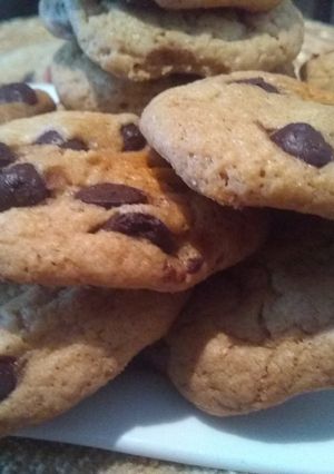 Una foto de Receta de galletas chocolate chips
