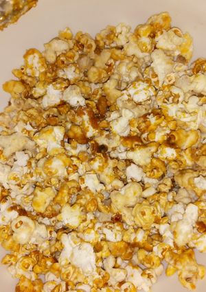 Una foto de Pochoclos o palomitas de maíz súper acarameladas