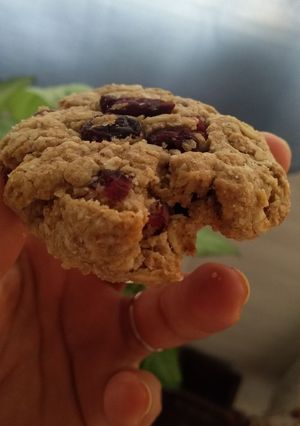 Una foto de Galletas de avena y arándanos