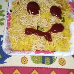 A picture of Onion poha.