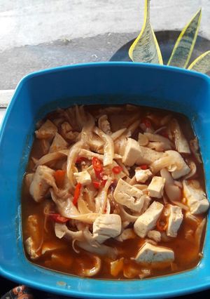 Foto resep Tumis jamur kuah pedes nikmat
