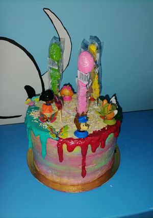 Szivárványtorta recept fotója