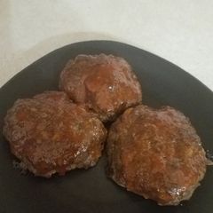 Meatloaf with glaze A picture of Meatloaf with glaze.