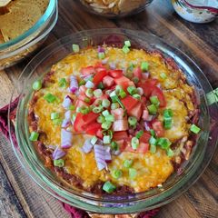 A picture of Loaded Bean Dip.