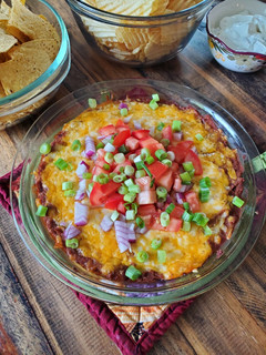 A picture of Loaded Bean Dip.