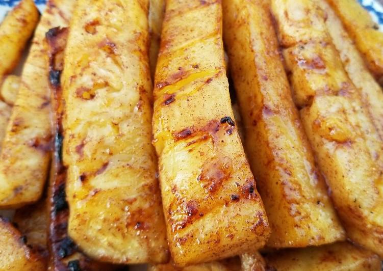 Recipe of Ultimate Sweet Grilled Pineapple Spears