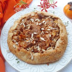 A picture of Pear and Persimmon Galette.
