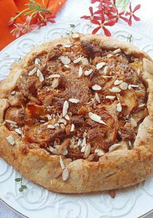 A picture of Pear and Persimmon Galette.