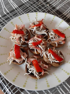 Una foto de Champis rellenos