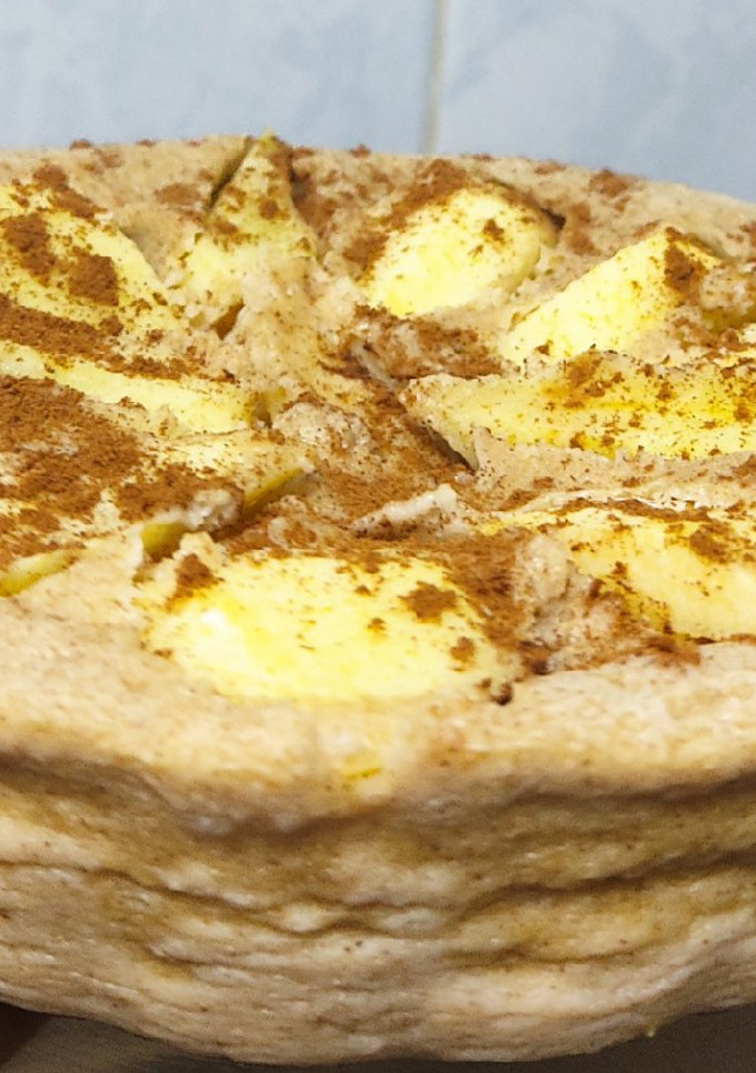 Una foto de Tarta de manzana al microondas