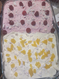 Una foto de Postre bicolor