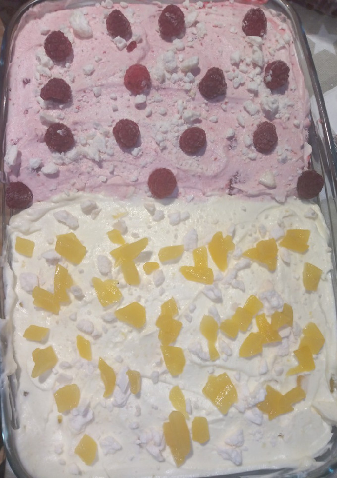 Una foto de Postre bicolor