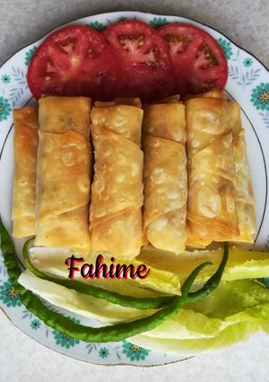 عکسی از دستور بورک مرغ و قارچ