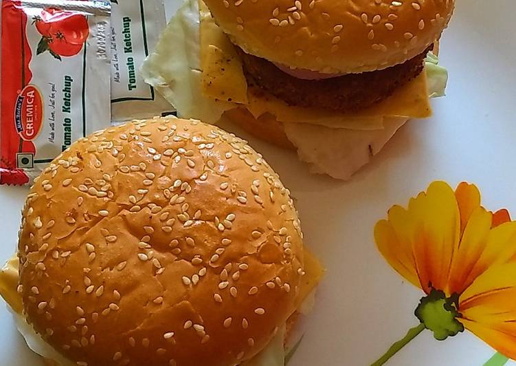 Easiest Way to Make Super Quick Homemade Bean Patty Burger