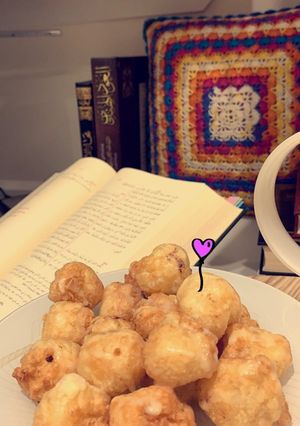 صورة لوصفة لقيمات كذابة 🧡👌🏻