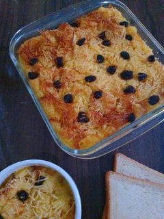 Foto resep Puding Roti Tawar Panggang