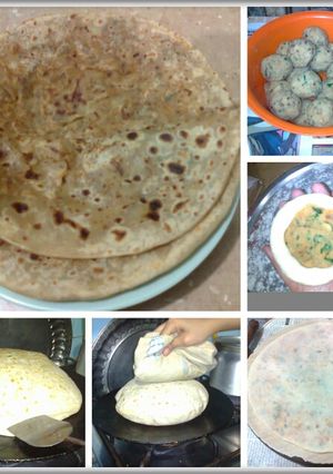 A picture of Alo ka paratha.