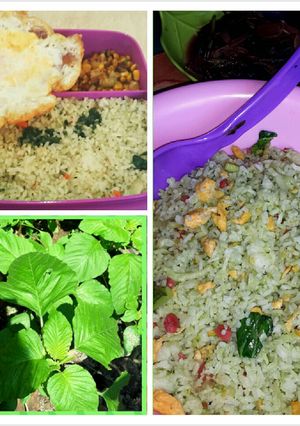 Foto resep Nasi goreng hijau