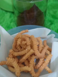 Foto resep Cemilan ulat sutra/akar kelapa renyah