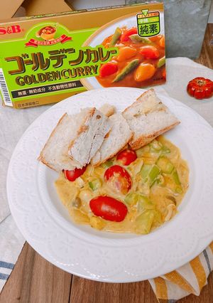 菇菇牛奶咖喱 (素食) 的食譜成品照片