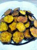 Begun Bhaja | Bengali Pan-fried Brinjal Slices