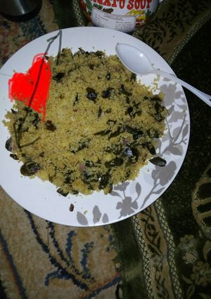 A picture of My simple and fantastic dambun couscous.