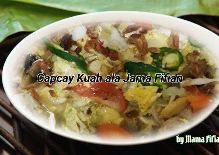 Mudah Cepat Memasak Capcay Kuah ala Mama Fifian Mantul Banget