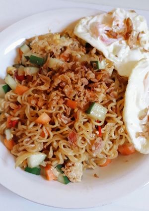 Foto resep Mie goreng sayur sederhana