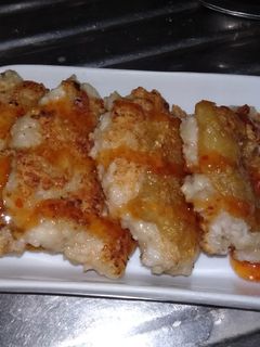 椰香雞肉蝦餅 的食譜成品照片