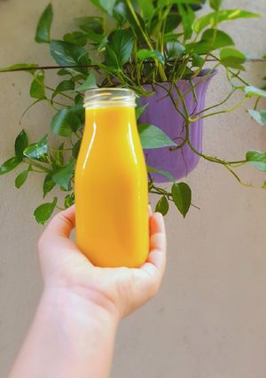 Hình của món Sữa bí đỏ.