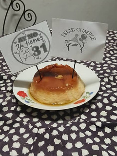 Una foto de Flan de Leche Condensada