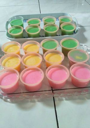 Foto resep SILKY PUDDING a.k.a puding Puyo 😄