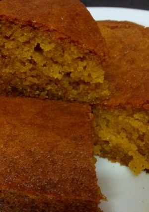 A picture of Eggless orange cake.