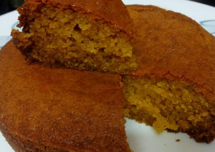 Eggless orange cake